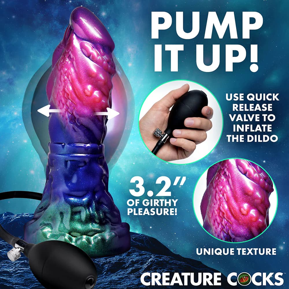 Creature Cocks Gorge Inflatable Silicone Dildo thumbnail 4