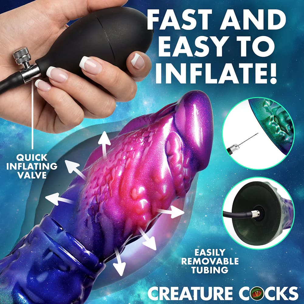 Creature Cocks Gorge Inflatable Silicone Dildo thumbnail 5