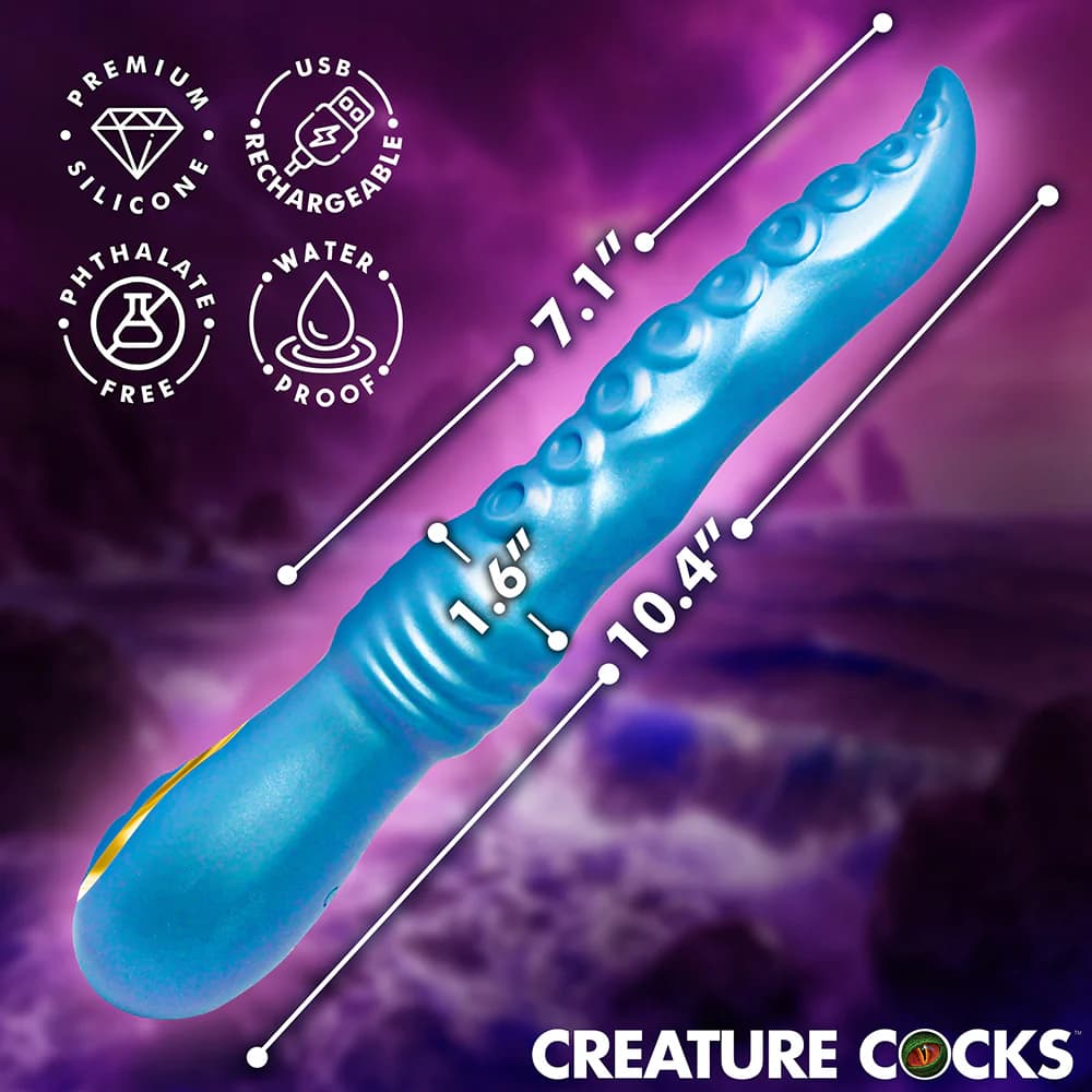 Creature Cocks Tenta-Squirm Squirming Silicone Vibrator thumbnail 10