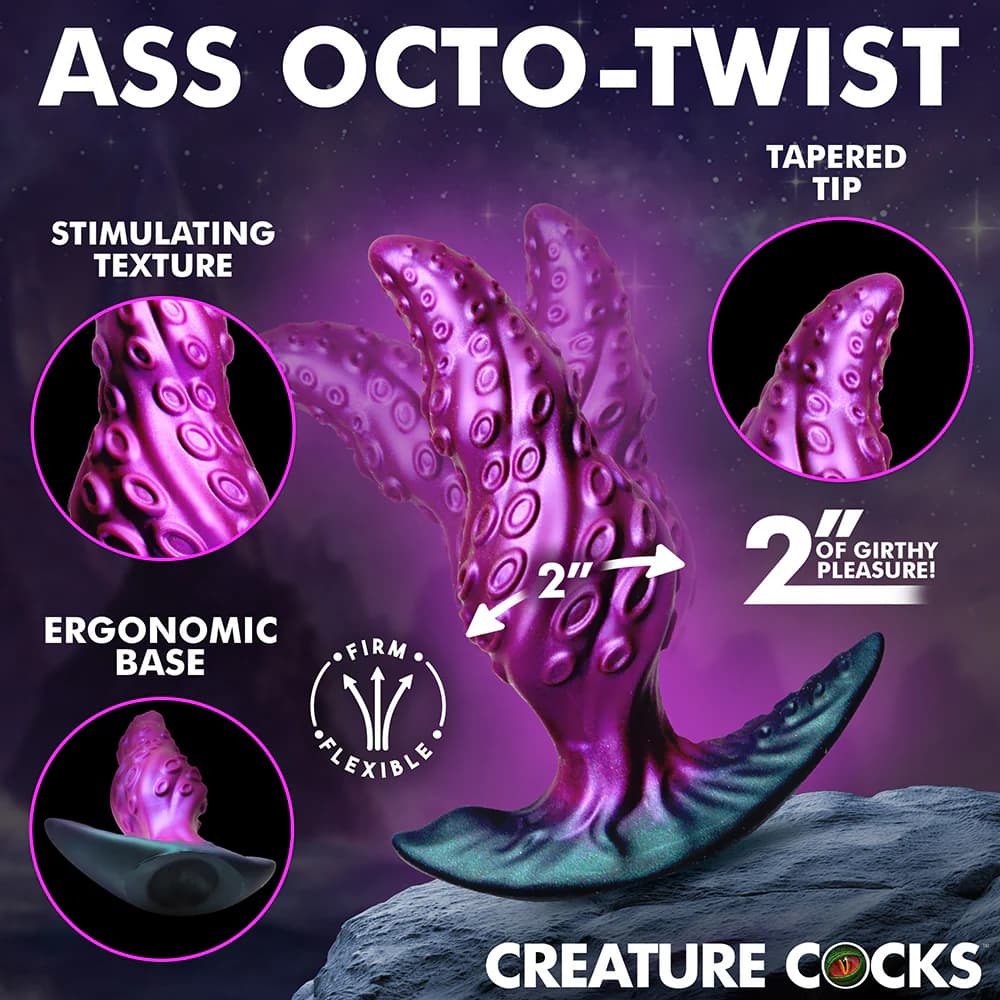 Creature Cocks Octo-Twist Silicone Anal Plug thumbnail 4
