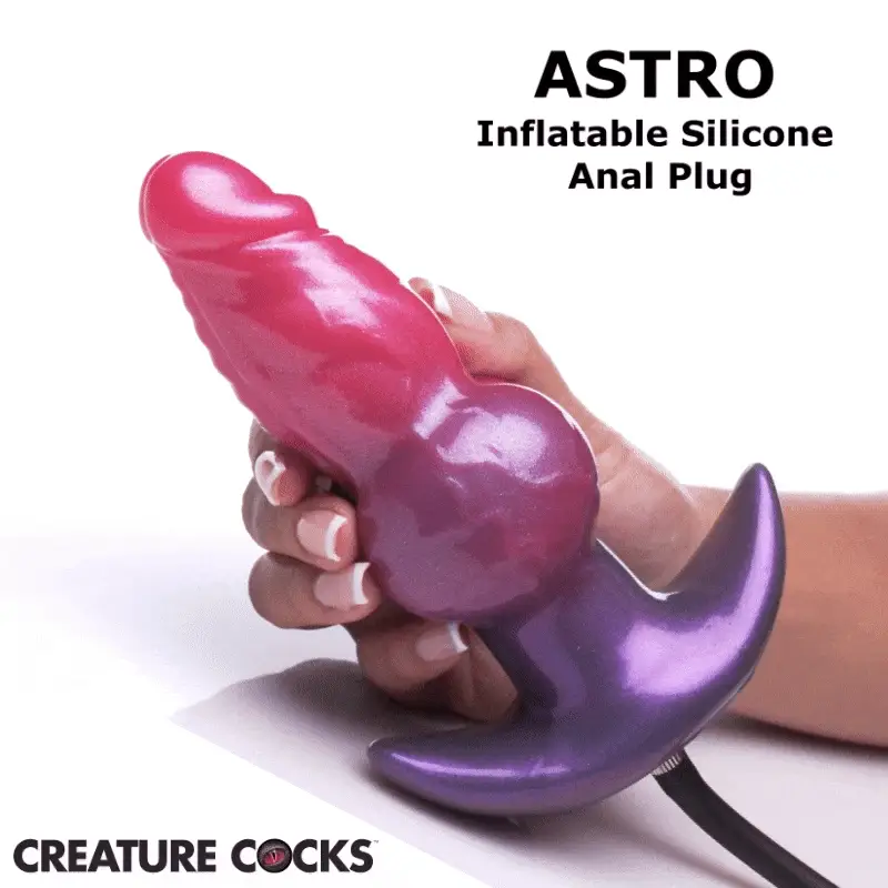Creature Cocks Astro Inflatable Silicone Anal Plug thumbnail 3