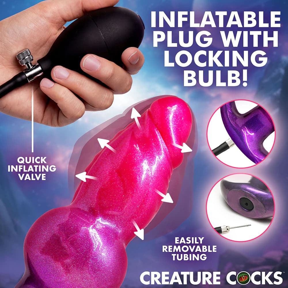 Creature Cocks Astro Inflatable Silicone Anal Plug thumbnail 5