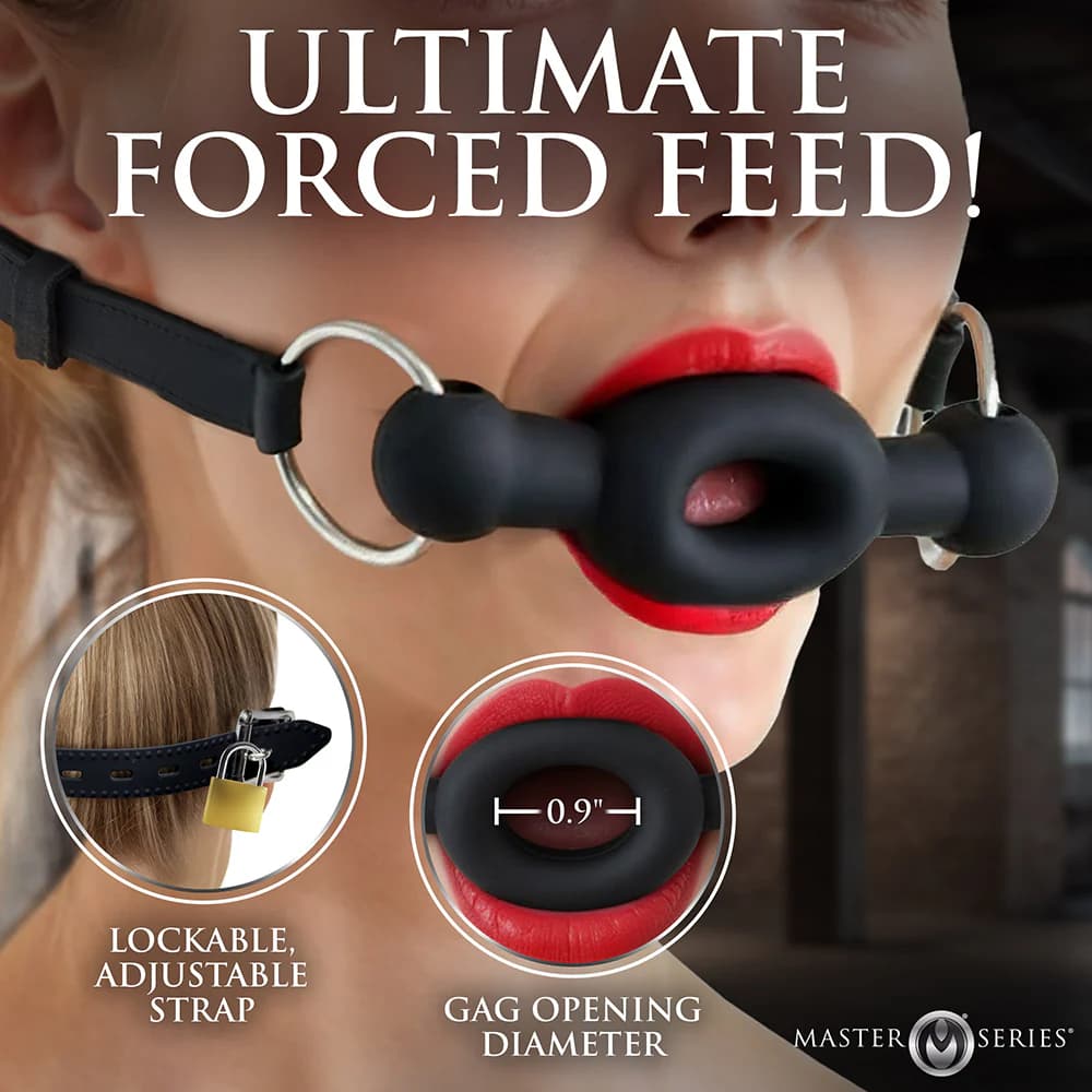 Master Series Forced Silicone Feeding Gag thumbnail 5