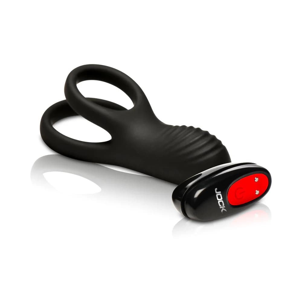 JOCK Enhancers Hard-On Vibrating Silicone C-Ring with Clit Stim thumbnail 2
