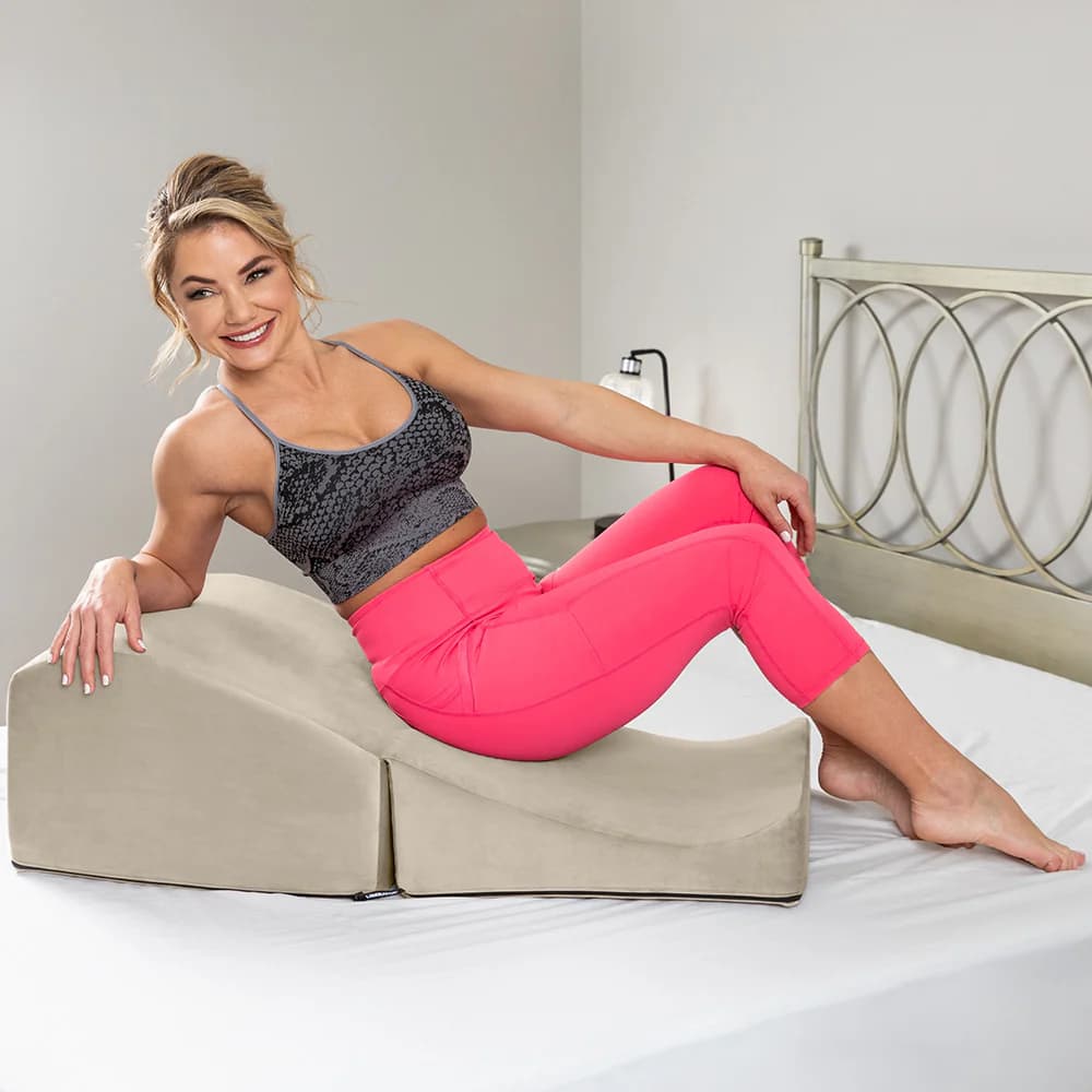"Liberator Flip Ramp Sex Positioning Pillow w/ Slip Cover, Lush Cream" thumbnail 2