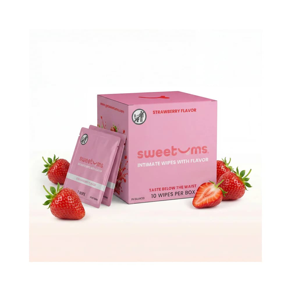 Sweetums Intimate Wipes Strawberry Flavor 10-Pack thumbnail 2