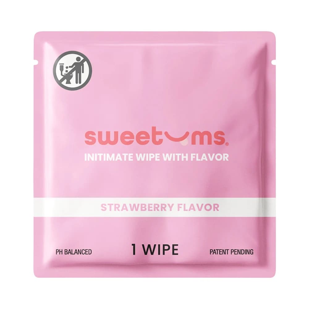 Sweetums Intimate Wipes Strawberry Flavor 10-Pack thumbnail 3