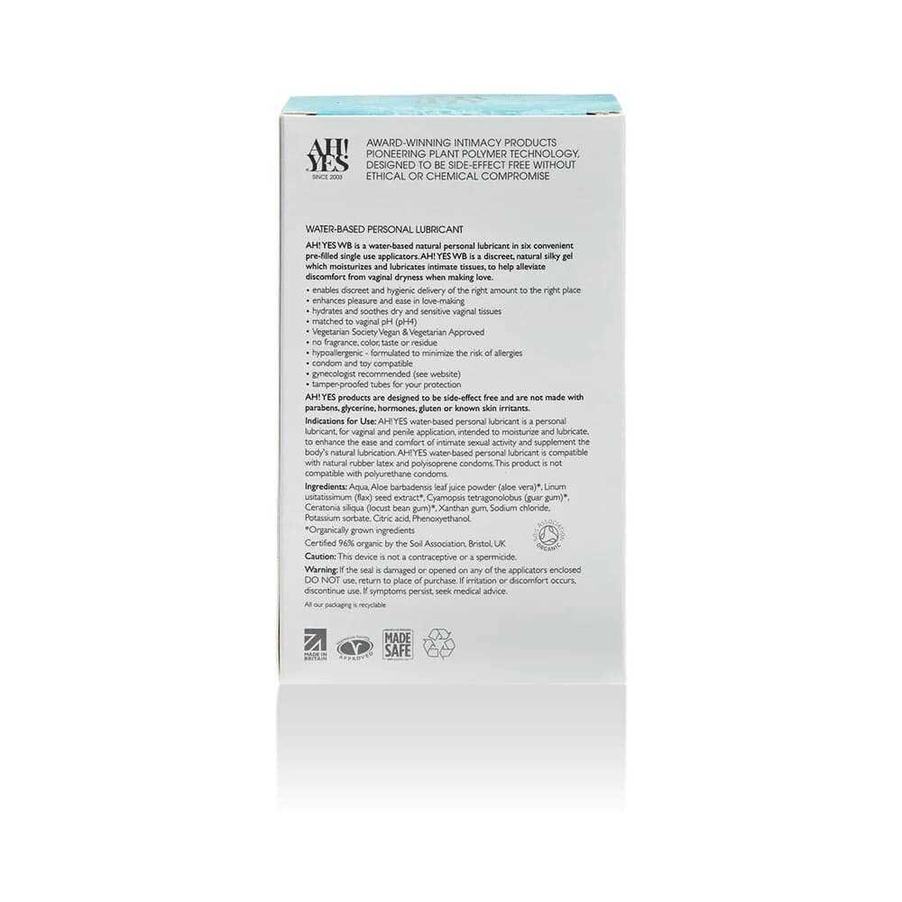 AH! YES WB Water-Based Personal Lubricant Applicators 6-Pack 0.17 oz. thumbnail 5